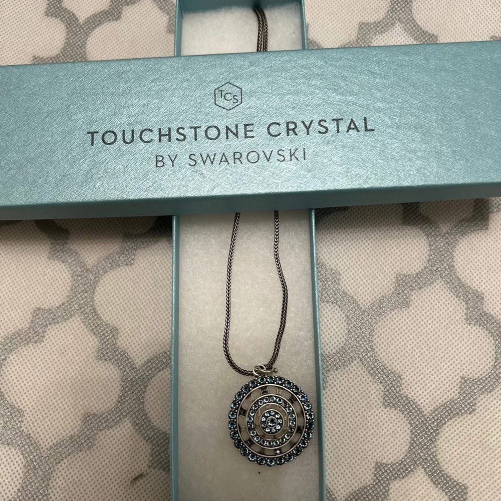 Touchstone Crystal Blue Necklace